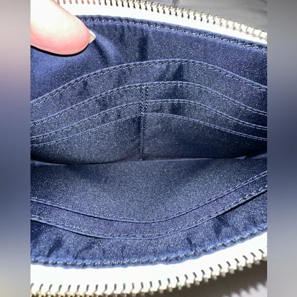 Coach Signature Denim Wristlet with Leather Trim - Picture 9 of 11